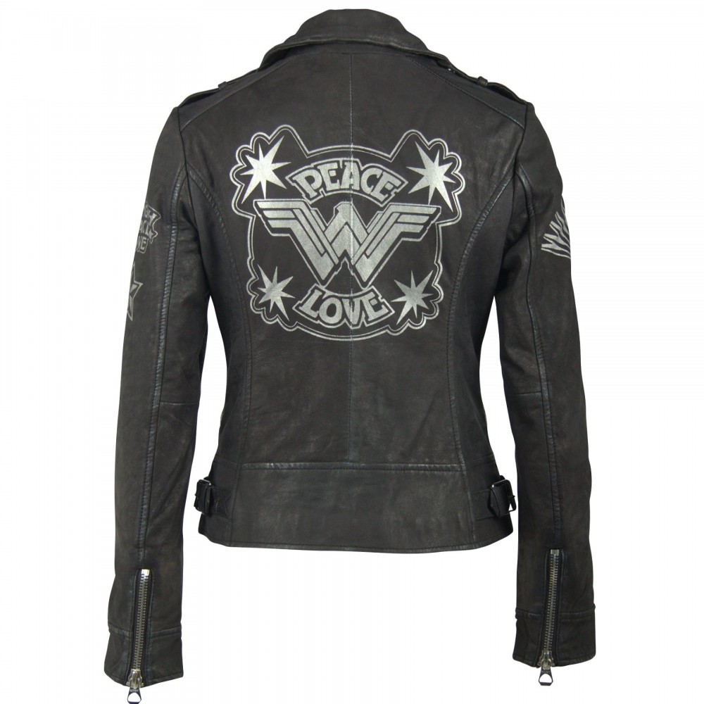 Geaca de Piele Naturala Dama Gipsy Neagra Tasha 2 Wonder Woman Geaca de Piele Naturala Dama Gipsy Neagra Tasha 2 Wonder Woman - readytowear.ro