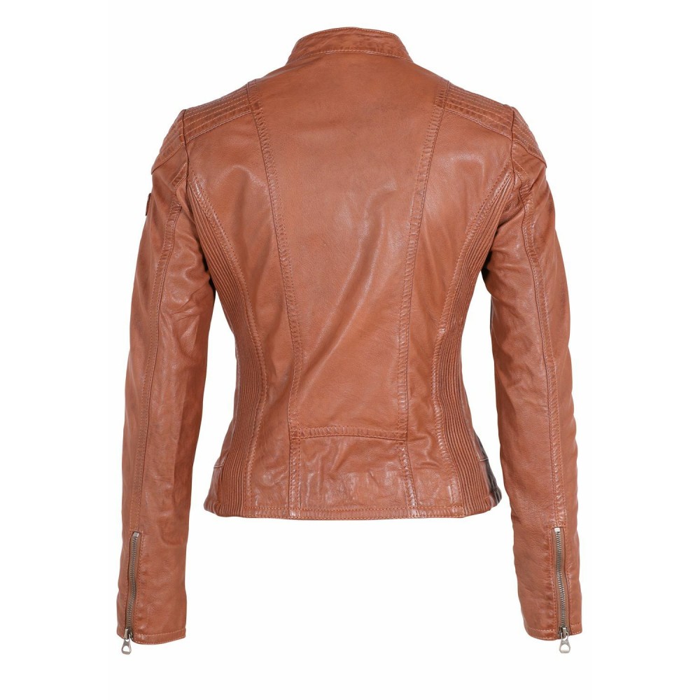 Geaca de Piele Dama Gipsy Coniac Tashy LEGV geci de piele - readytowear.ro