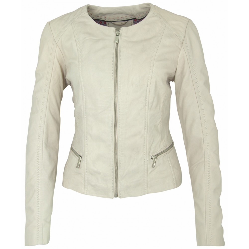 Geaca de Piele Naturala Dama Gipsy Alba Tessa S18 LLOV - readytowear