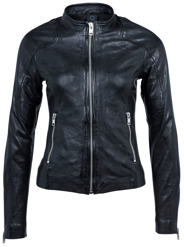 Geaca de Piele Naturala Dama Gipsy Neagra Thana SF LATRIV – Black Friday — fotografia 1