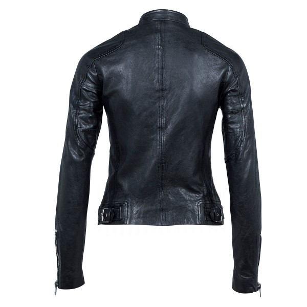 Geaca de Piele Naturala Dama Gipsy Neagra Thana SF LATRIV – Black Friday — fotografia 2