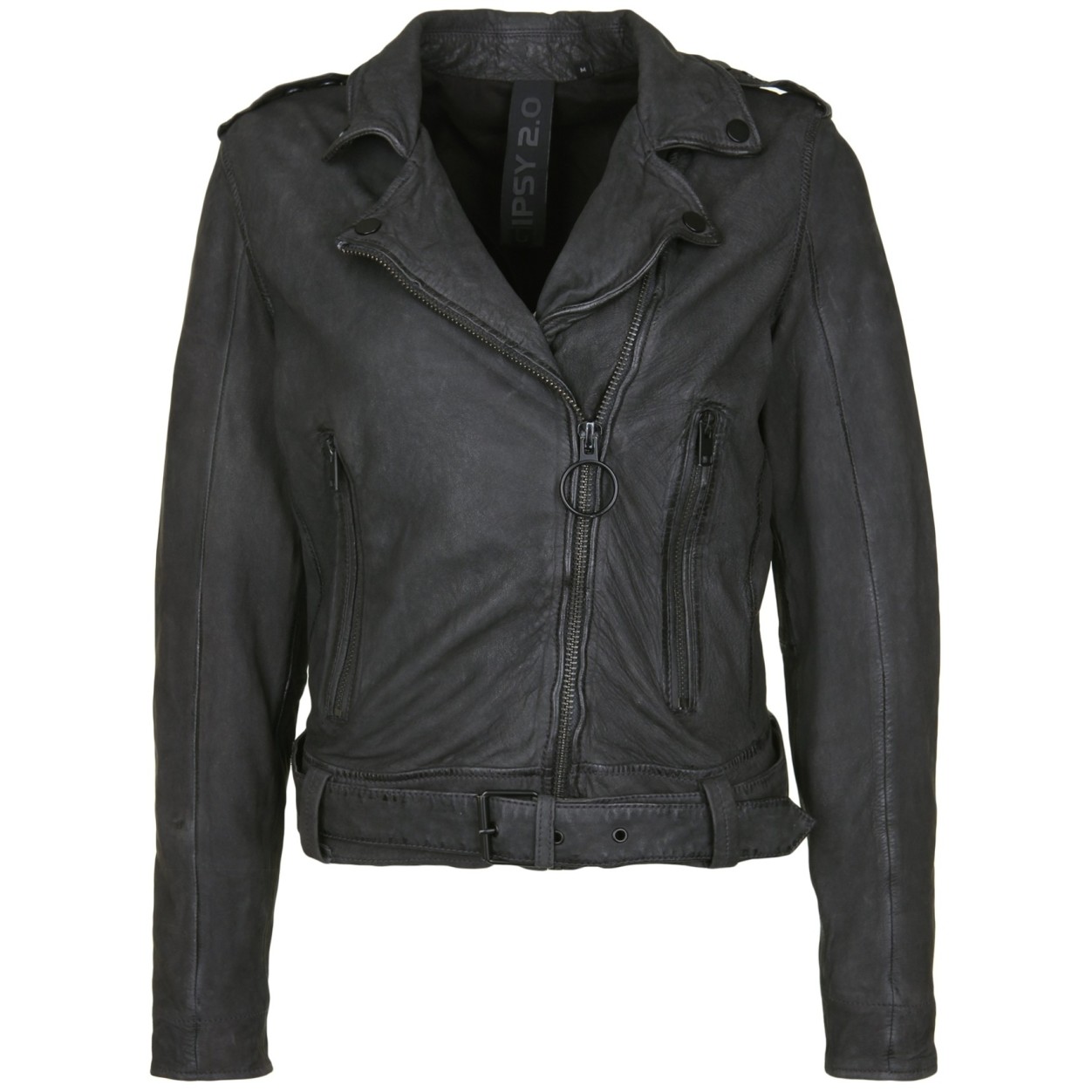 Geaca de Piele Naturala Dama Gipsy Neagra Theron SF LMAV – IMBRACAMINTE