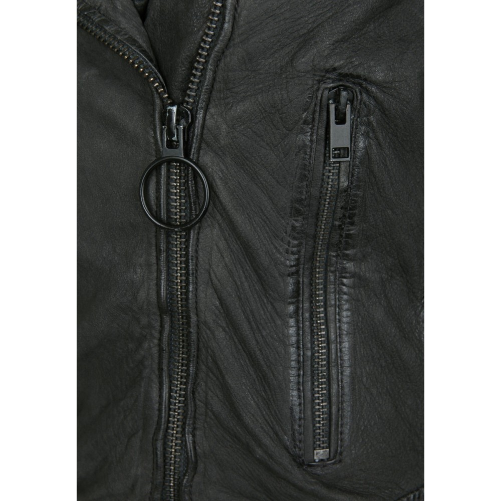 Geaca de Piele Naturala Dama Gipsy Neagra Theron SF LMAV Geaca de Piele Naturala Dama Gipsy Neagra Theron SF LMAV - readytowear.ro