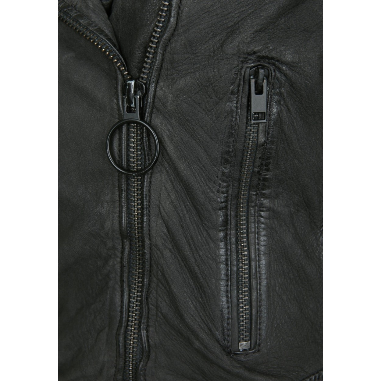 Geaca de Piele Naturala Dama Gipsy Neagra Theron SF LMAV – IMBRACAMINTE