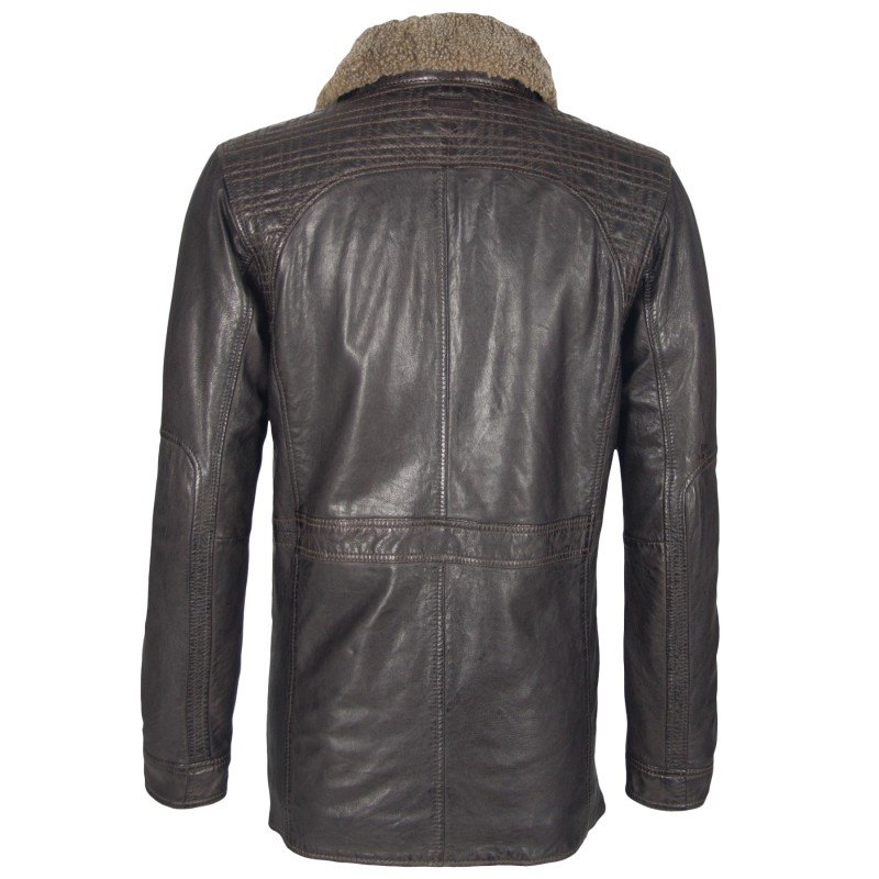 Geaca de Piele Naturala Barbati Gipsy Maro Inchis Tide LAANV W – IMBRACAMINTE