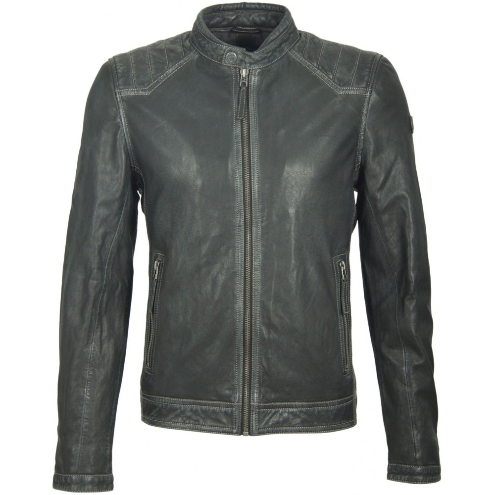 Geaca de Piele Naturala Barbati Gipsy Antracit Tjark LAVEG Geaca de Piele Naturala Barbati Gipsy Antracit Tjark LAVEG - readytowear.ro