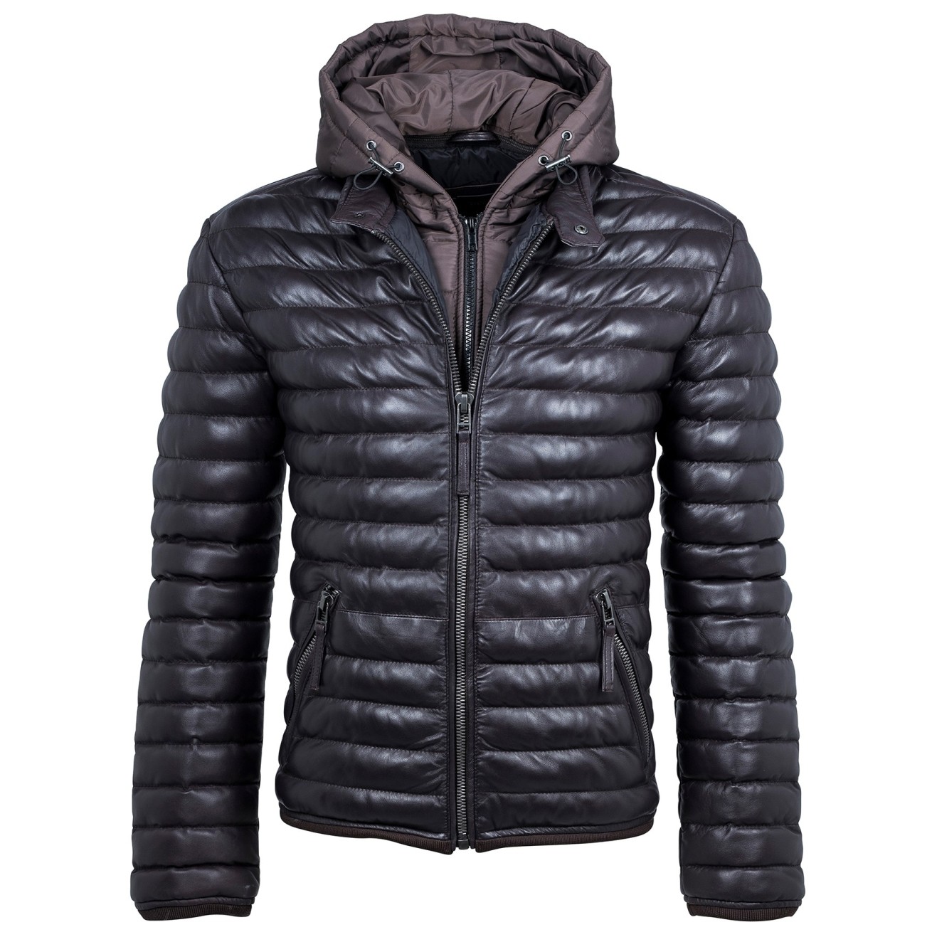 Geaca de Piele Naturala Barbati Gipsy Maro Inchis Trever 3 LNB W – IMBRACAMINTE