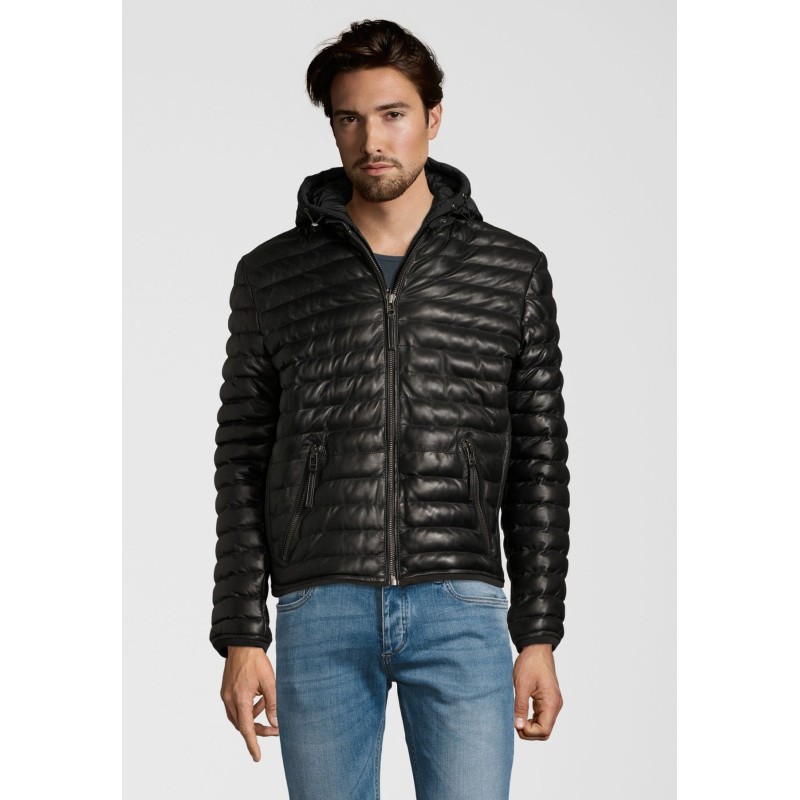 Geaca de Piele Naturala Barbati Gipsy Neagra Trever 3 LNB W – IMBRACAMINTE