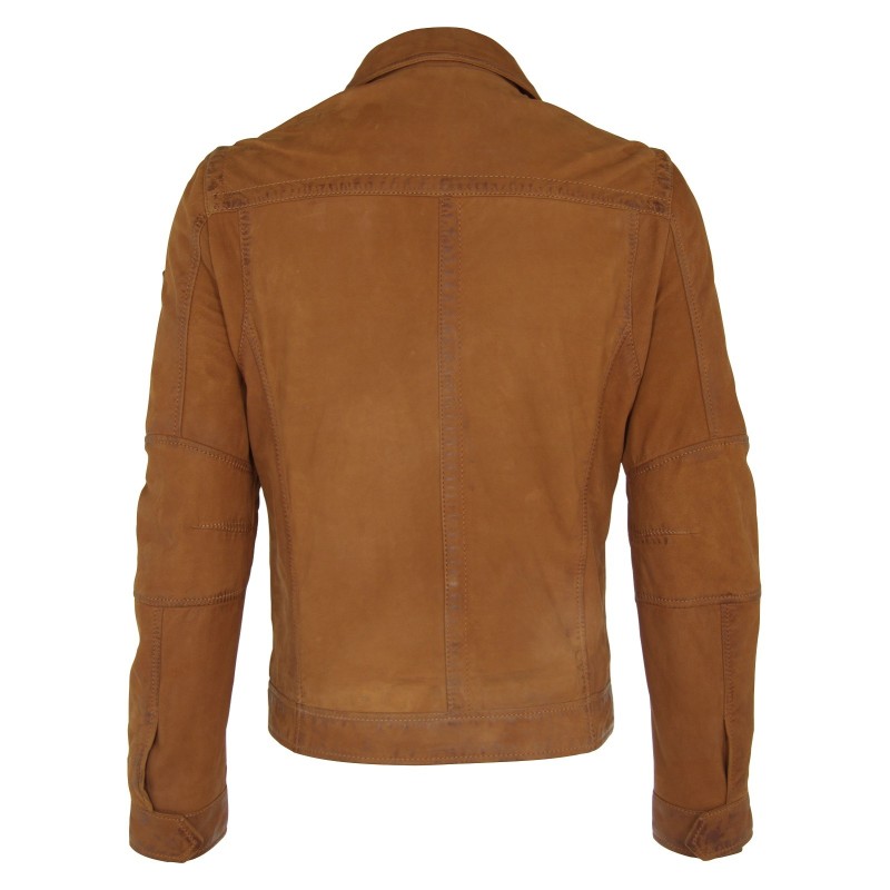 Geaca de Piele Naturala Barbati Gipsy Coniac Trigger SF LNUV – IMBRACAMINTE