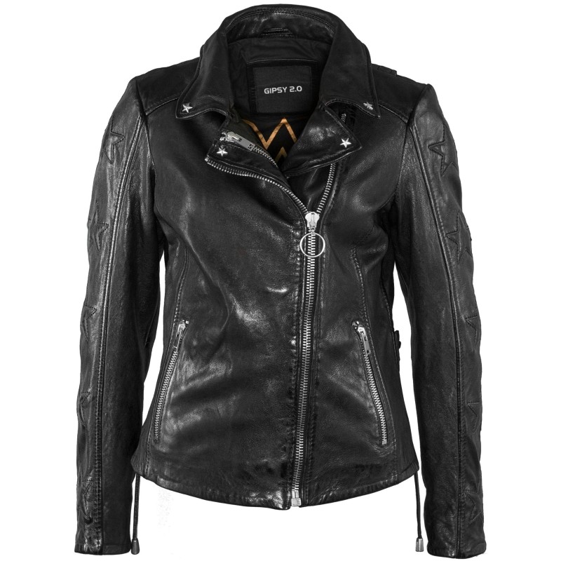 Geaca de Piele Naturala Dama Gipsy Neagra Tuva 2 SF Wonder Woman – IMBRACAMINTE Geaca de Piele Naturala Dama Gipsy Neagra Tuva 2 SF Wonder Woman – IMBRACAMINTE