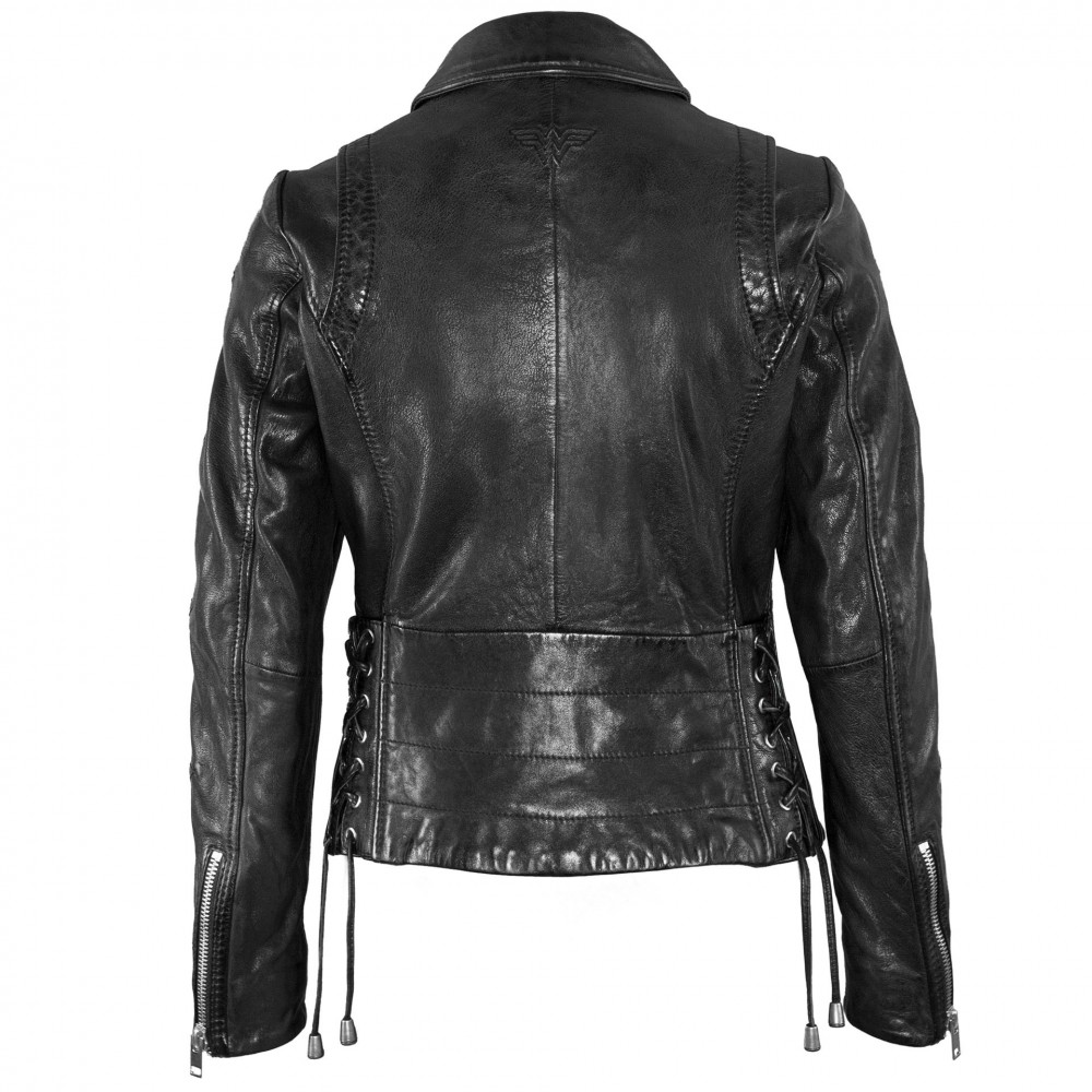Geaca de Piele Naturala Dama Gipsy Neagra Tuva 2 SF Wonder Woman Geaca de Piele Naturala Dama Gipsy Neagra Tuva 2 SF Wonder Woman - readytowear.ro