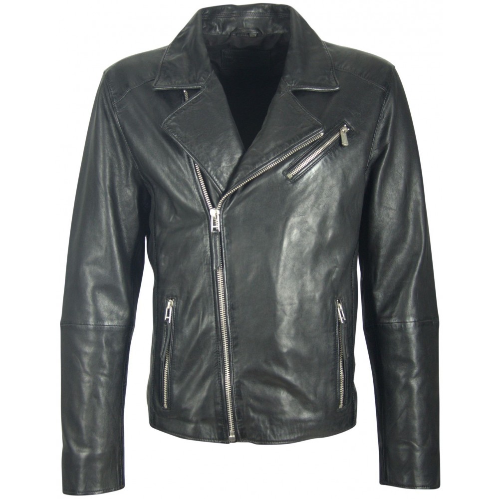 Geaca de Piele Naturala Barbati Gipsy Neagra Tyler NZPV Geaca de Piele Naturala Barbati Gipsy Neagra Tyler NZPV - readytowear.ro