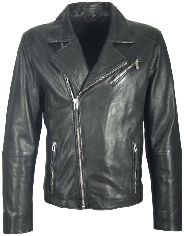 Geaca de Piele Naturala Barbati Gipsy Neagra Tyler NZPV – IMBRACAMINTE — fotografia 1