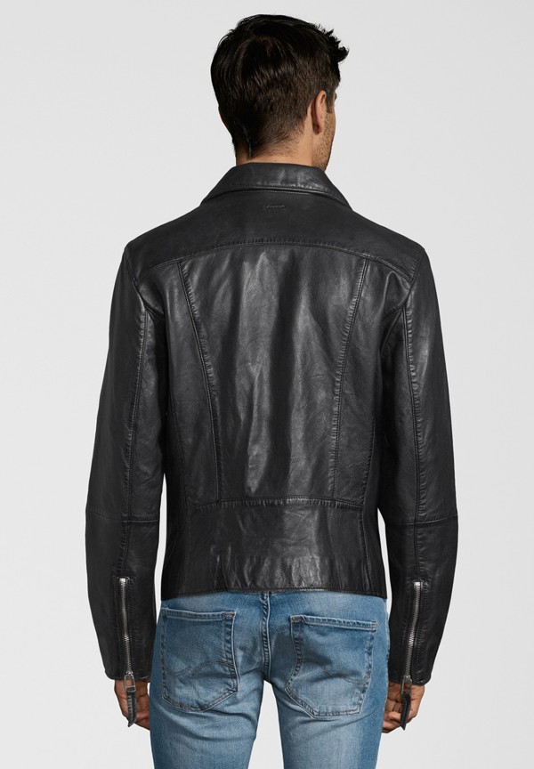 Geaca de Piele Naturala Barbati Gipsy Neagra Tyler NZPV – IMBRACAMINTE — fotografia 5