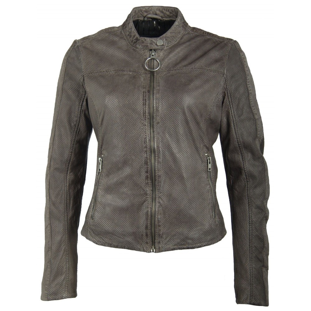 Geaca de Piele Naturala Dama Gipsy Antracit Veda 2 SF LRPE Geaca de Piele Naturala Dama Gipsy Antracit Veda 2 SF LRPE - readytowear