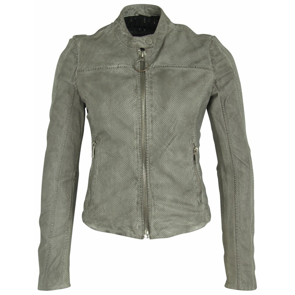 Geaca de Piele Naturala Dama Gipsy Gri Veda 2 SF LRPE Geaca de Piele Naturala Dama Gipsy Gri Veda 2 SF LRPE - readytowear