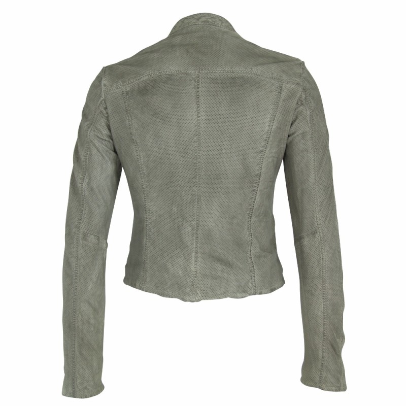 Geaca de Piele Naturala Dama Gipsy Gri Veda 2 SF LRPE – IMBRACAMINTE Geaca de Piele Naturala Dama Gipsy Gri Veda 2 SF LRPE – IMBRACAMINTE