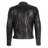 Geaca de Piele Naturala Barbati Gipsy Negru-Bej Vincent BASV - readytowear.ro