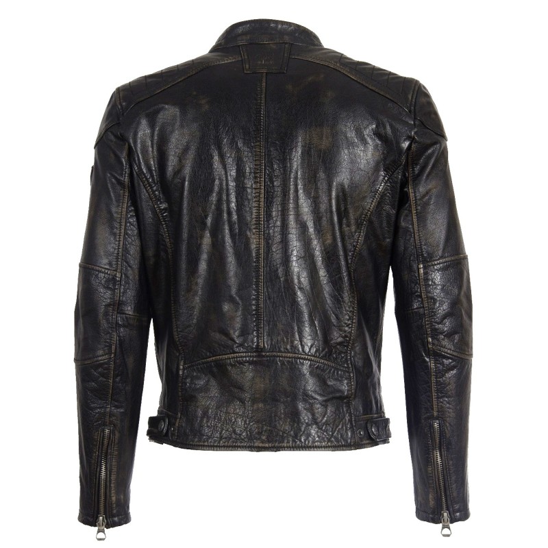 Geaca de Piele Naturala Barbati Gipsy Negru-Bej Vincent BASV – IMBRACAMINTE Geaca de Piele Naturala Barbati Gipsy Negru-Bej Vincent BASV – IMBRACAMINTE