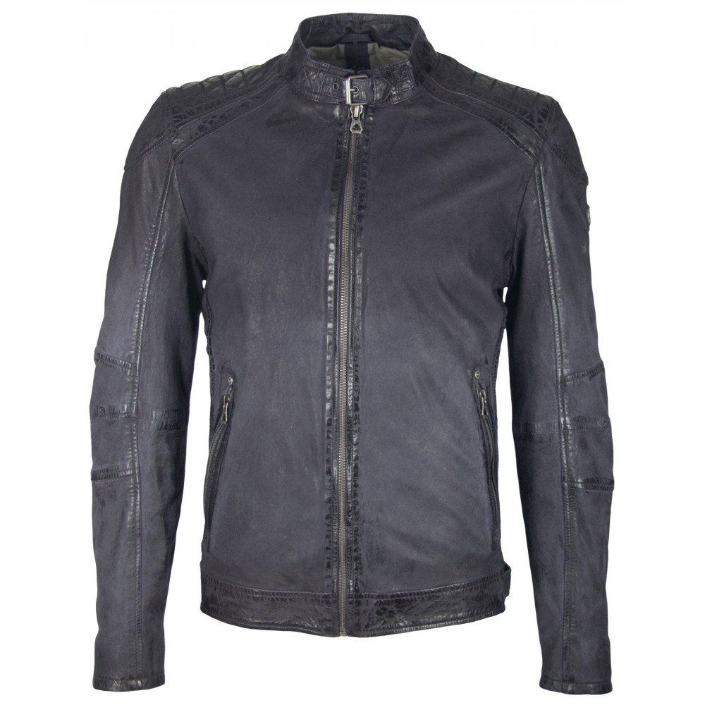 Geaca de Piele Naturala Barbati Gipsy Bleumarin Vincente LAMOV Geaca de Piele Naturala Barbati Gipsy Bleumarin Vincente LAMOV - readytowear.ro
