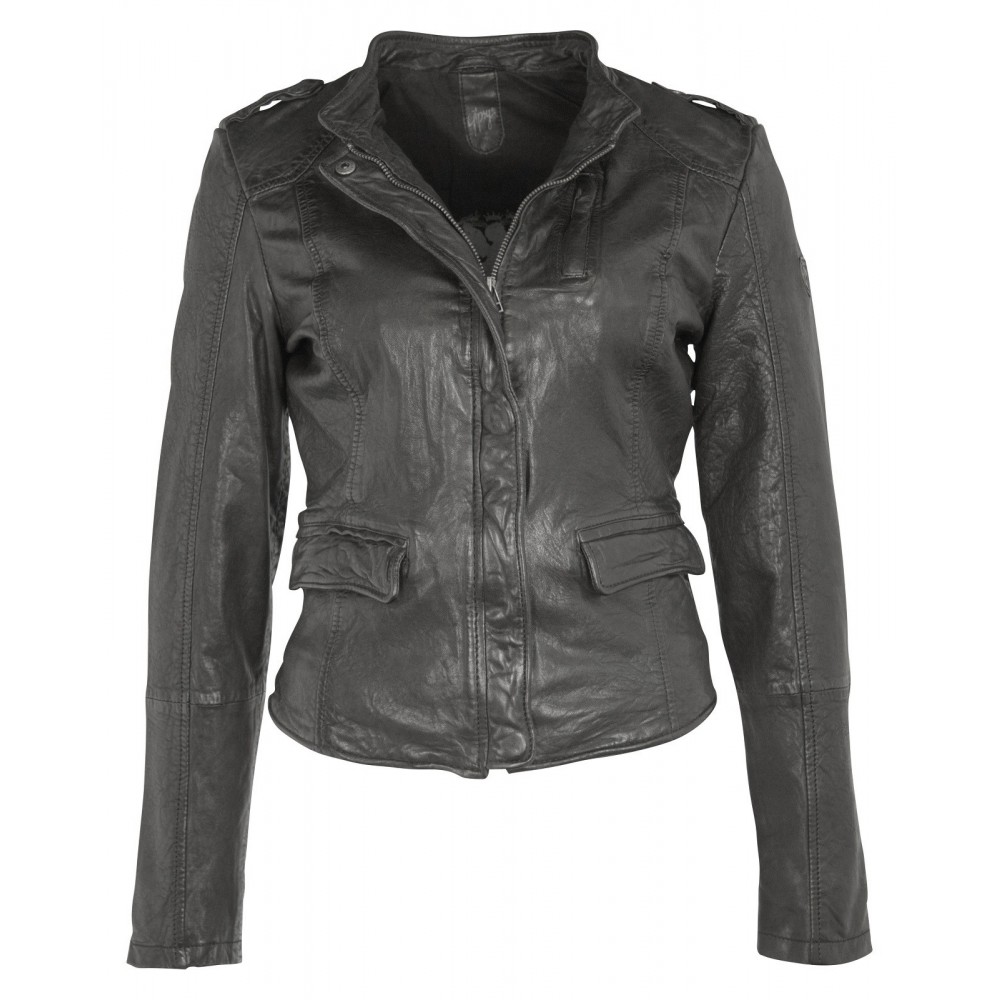 Geaca de Piele Naturala Dama Gipsy Neagra Vinny NSLVW Geaca de Piele Naturala Dama Gipsy Neagra Vinny NSLVW - readytowear.ro