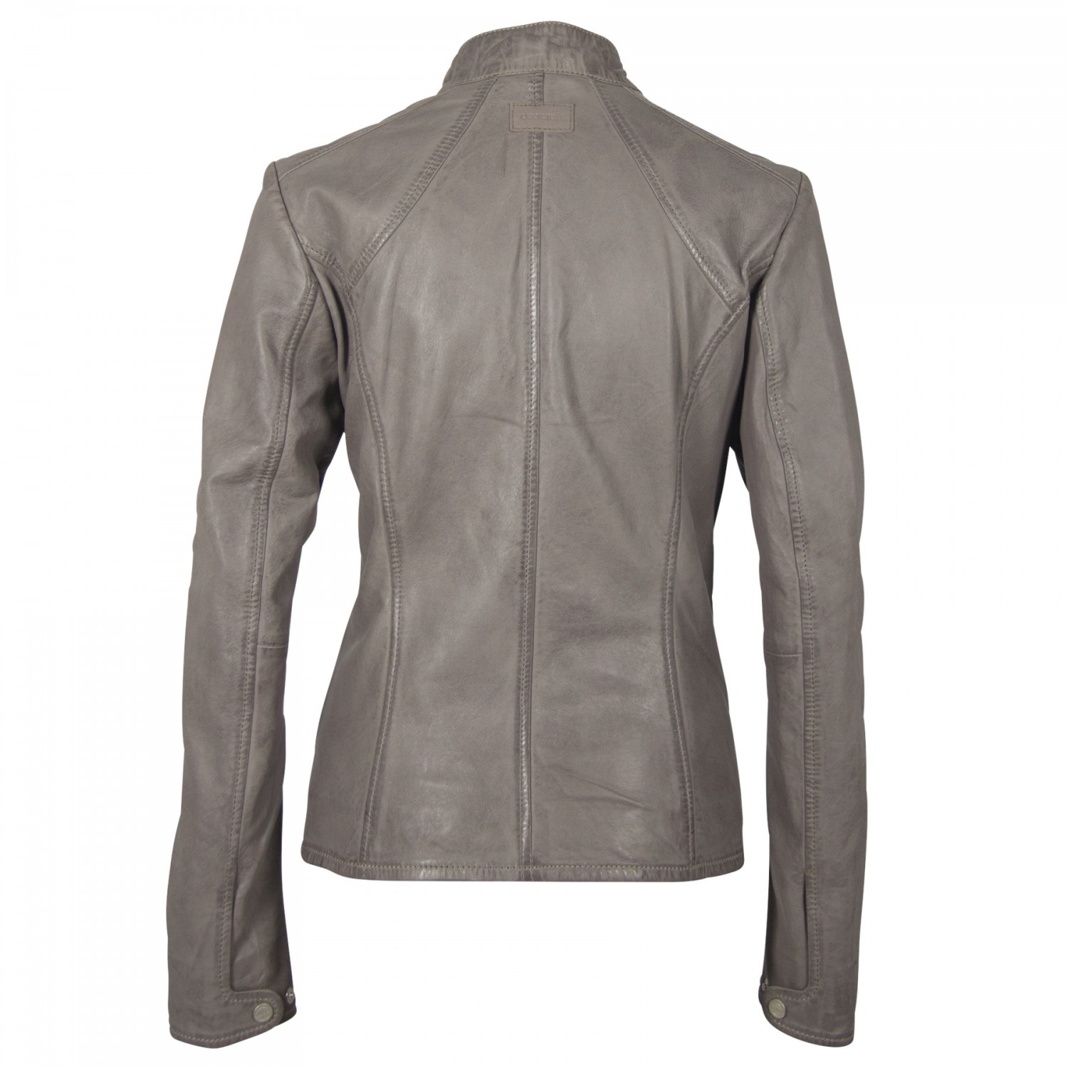 Geaca de Piele Naturala Dama Gipsy Gri Wave LNVV – IMBRACAMINTE