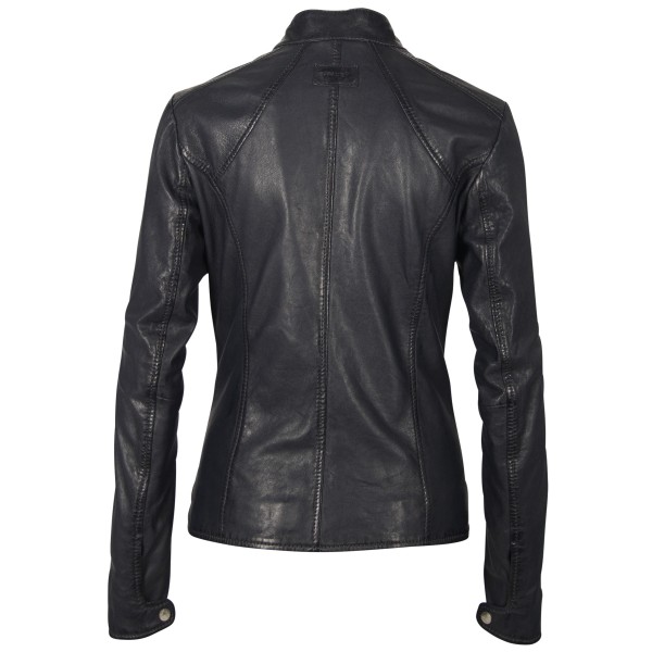 Geaca de Piele Naturala Dama Gipsy Neagra Wave LNVV – IMBRACAMINTE — fotografia 2