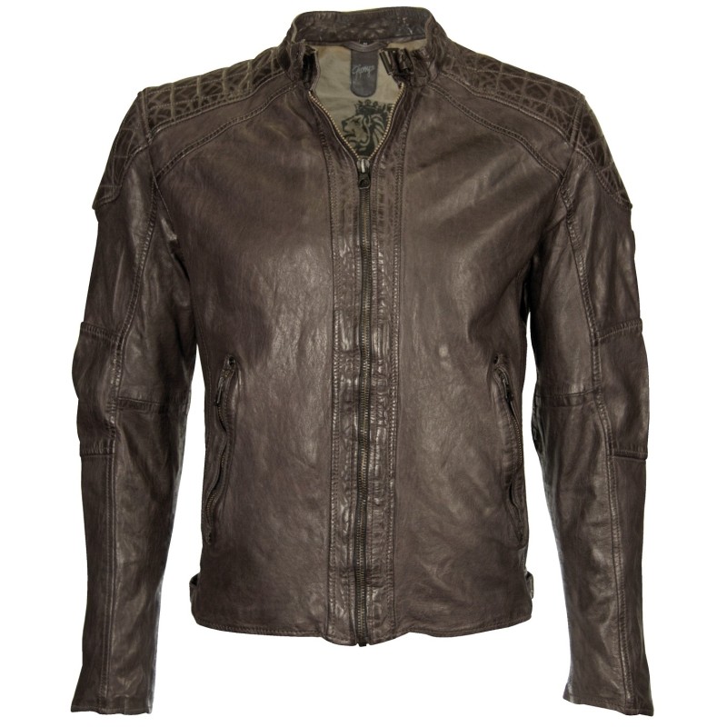 Geaca de Piele Naturala Barbati Gipsy Gri inchis Wesley LAWOV – IMBRACAMINTE Geaca de Piele Naturala Barbati Gipsy Gri inchis Wesley LAWOV – IMBRACAMINTE