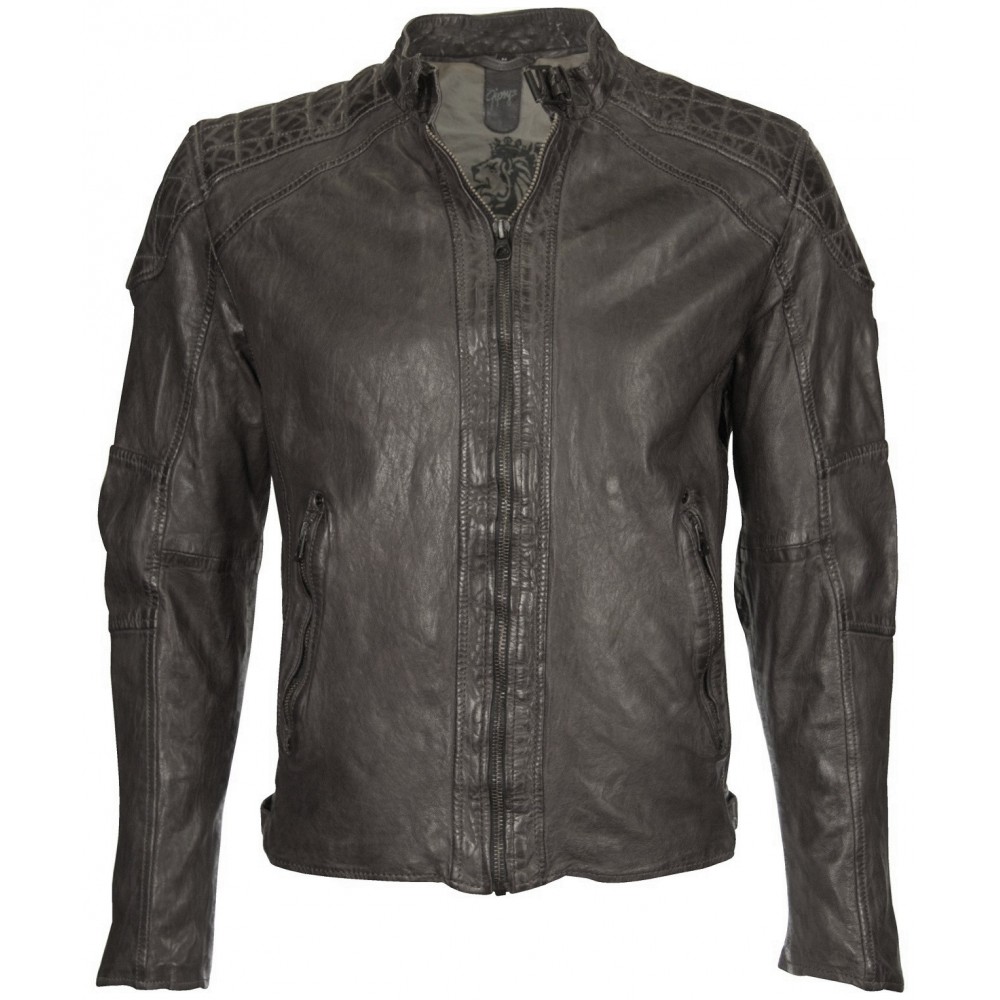 Geaca de Piele Naturala Barbati Gipsy Grafit Wesley LAWOV Geaca de Piele Naturala Barbati Gipsy Grafit Wesley LAWOV - readytowear.ro