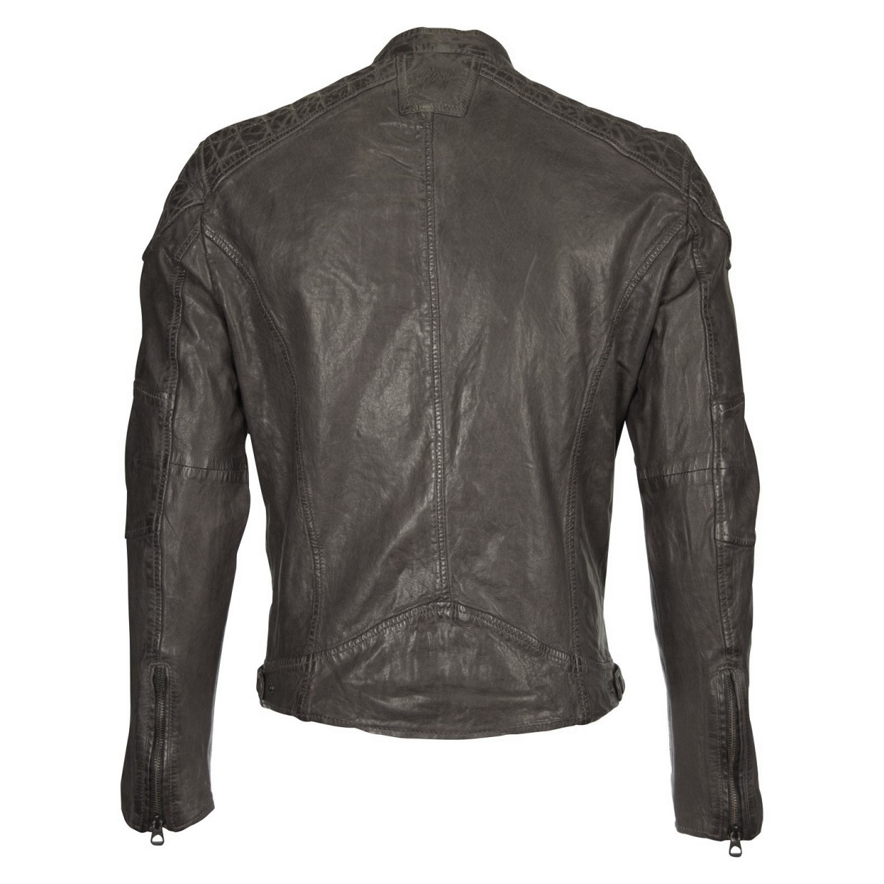 Geaca de Piele Naturala Barbati Gipsy Grafit Wesley LAWOV – IMBRACAMINTE