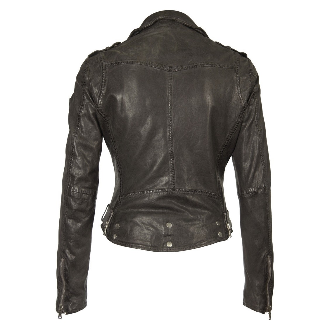 Geaca de Piele Naturala Dama Gipsy Grafit Wild LAWOV – IMBRACAMINTE