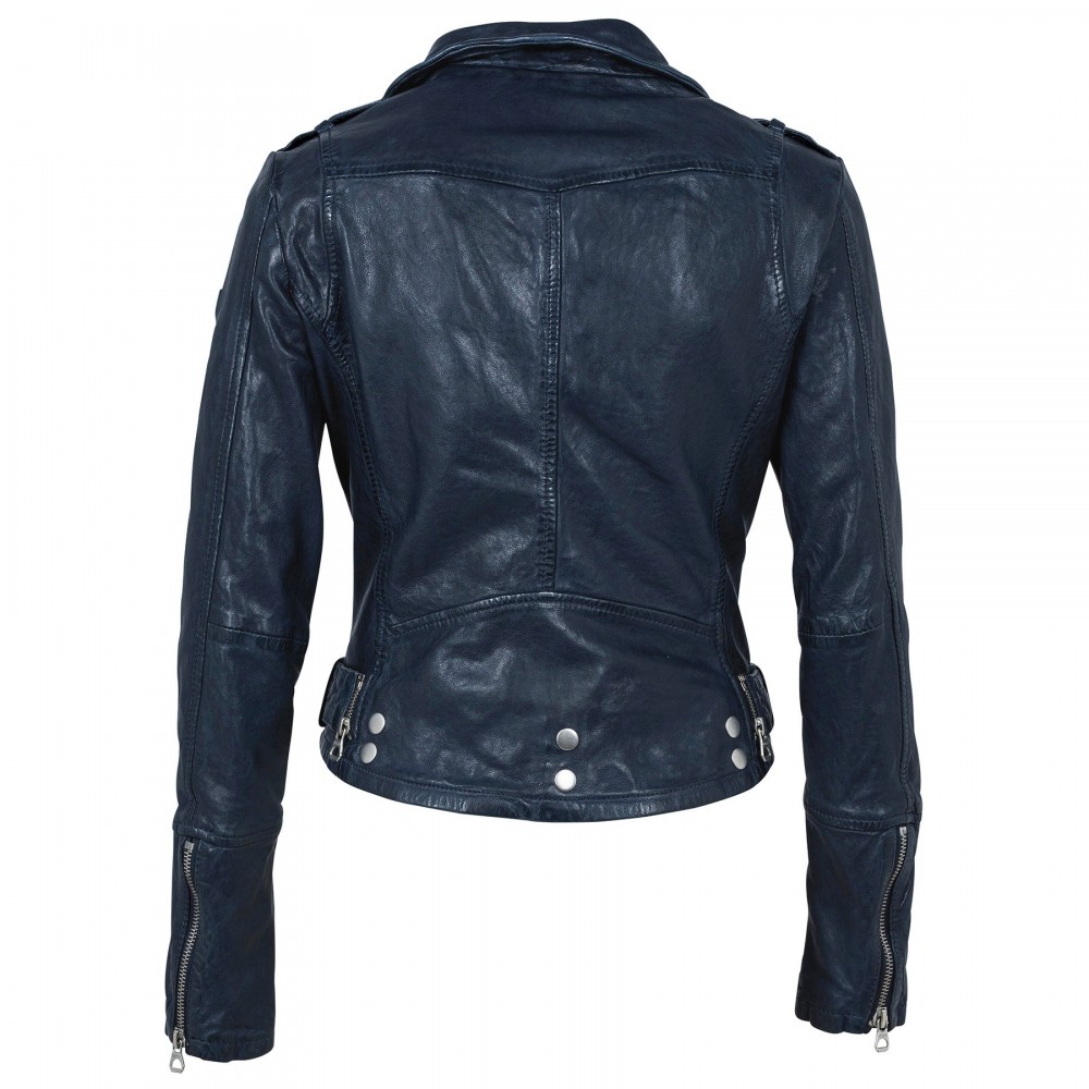 Geaca de Piele Naturala Dama Gipsy Bleumarin Wild W18 LAWOV Geaca de Piele Naturala Dama Gipsy Bleumarin Wild W18 LAWOV - readytowear.ro