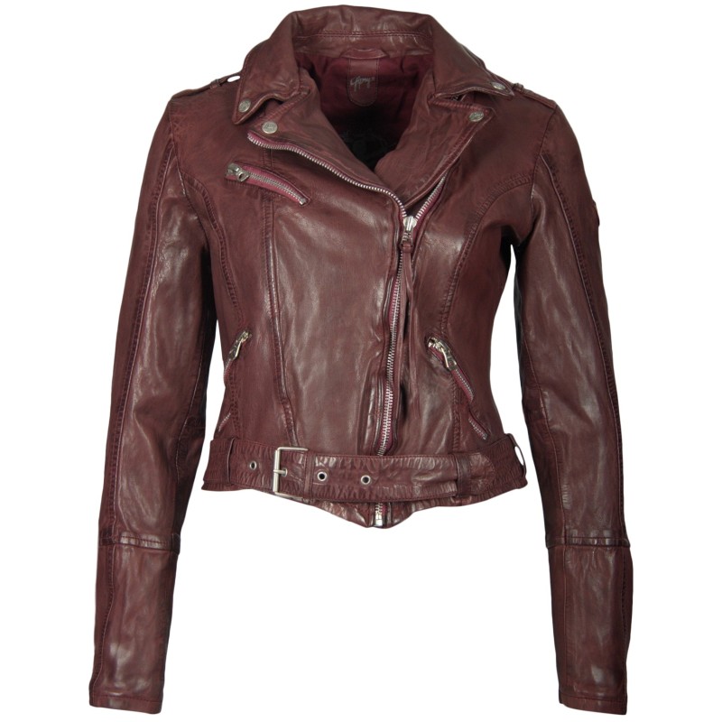 Geaca de Piele Naturala Dama Gipsy Visinie Wild W18 LAWOV – IMBRACAMINTE