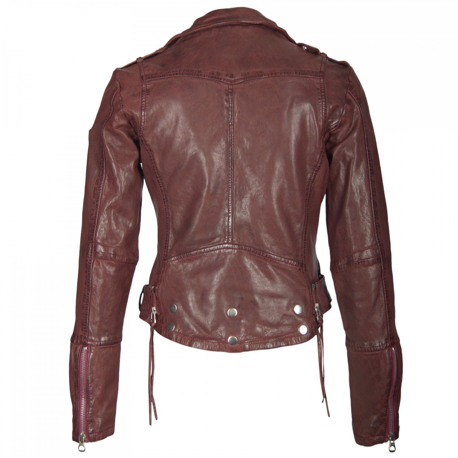 Geaca de Piele Naturala Dama Gipsy Visinie Wild W18 LAWOV – IMBRACAMINTE