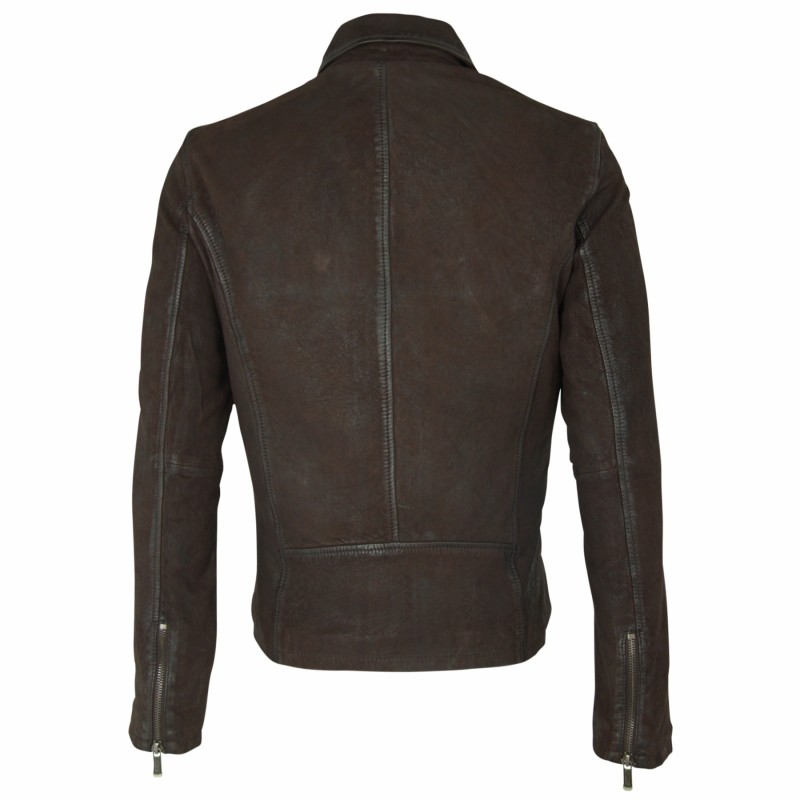 Geaca de Piele Naturala Barbati Gipsy Maro Inchis Winston LNUV – Black Friday