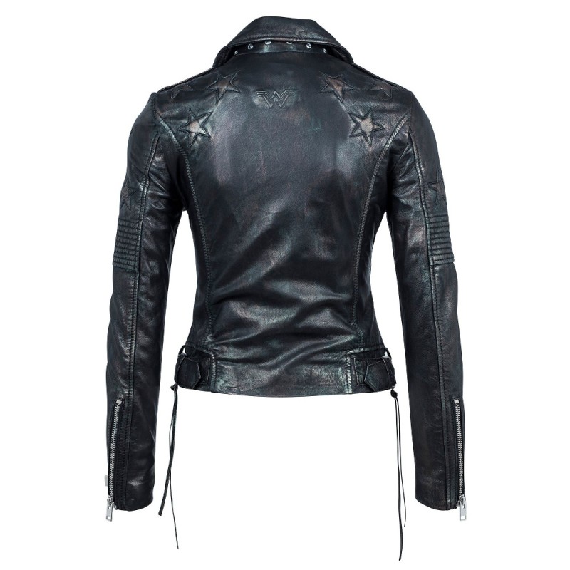 Geaca de Piele Naturala Dama Gipsy Neagra Wonder WW SF LAMEV – IMBRACAMINTE