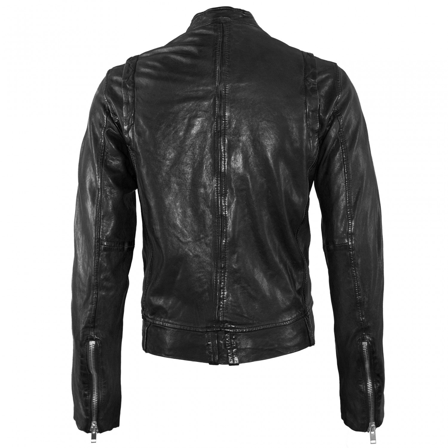 Geaca de Piele Naturala Barbati Gipsy Neagra Young SF LAWOV – IMBRACAMINTE