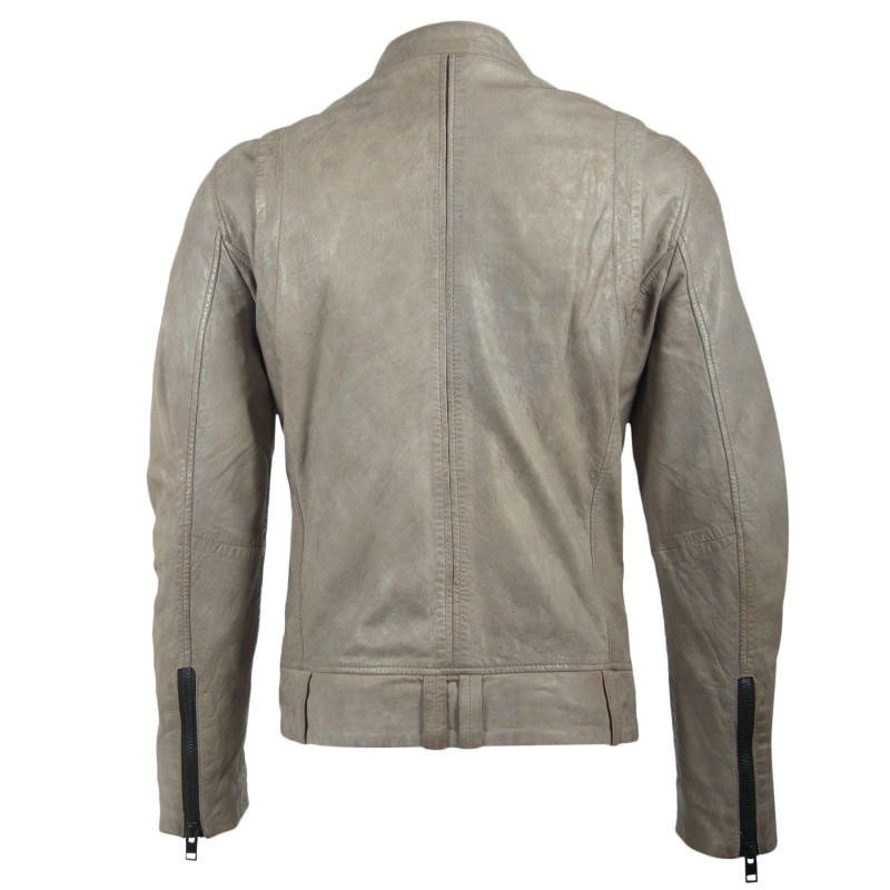 Geaca de Piele Naturala Barbati Gipsy Gri Young W18 SF LVWW – IMBRACAMINTE