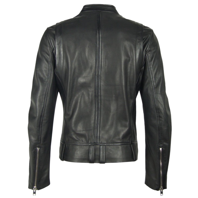 Geaca de Piele Naturala Barbati Gipsy Neagra Young W18 SF RN – Black Friday