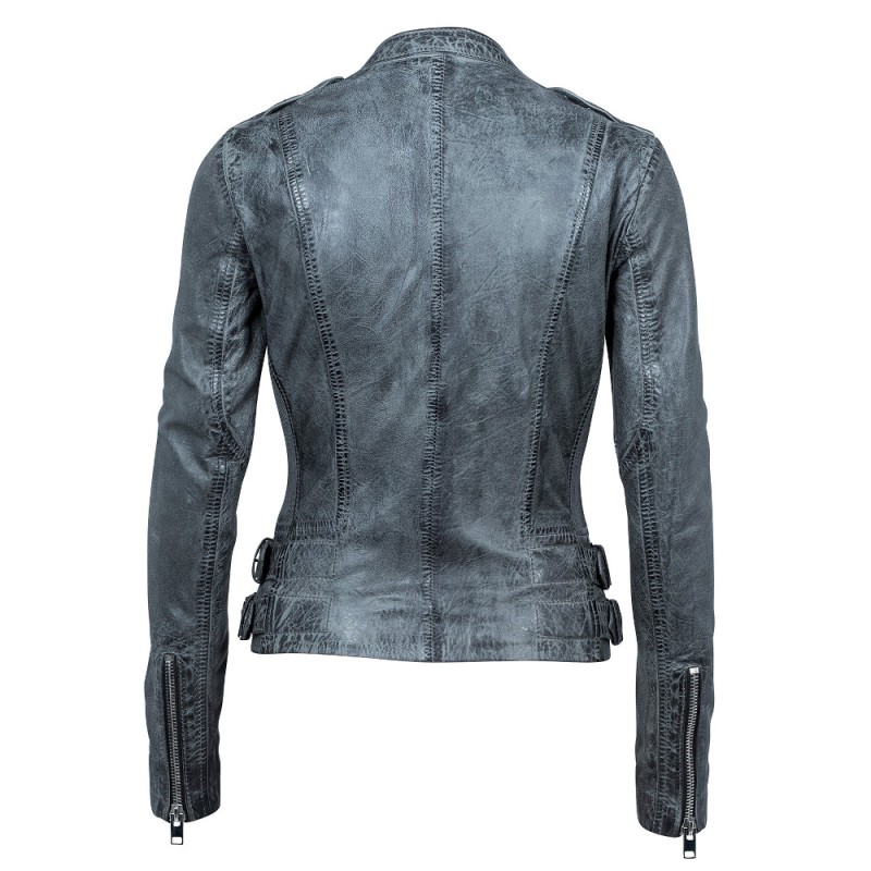 Geaca de Piele Naturala Dama Gipsy Gri Inchis Zela SF LVWW – IMBRACAMINTE Geaca de Piele Naturala Dama Gipsy Gri Inchis Zela SF LVWW – IMBRACAMINTE