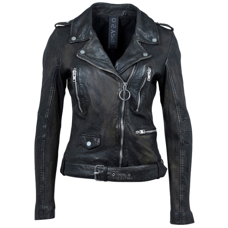 Geaca de Piele Naturala Dama Gipsy Verde Inchis Zofia SF LATOV – IMBRACAMINTE