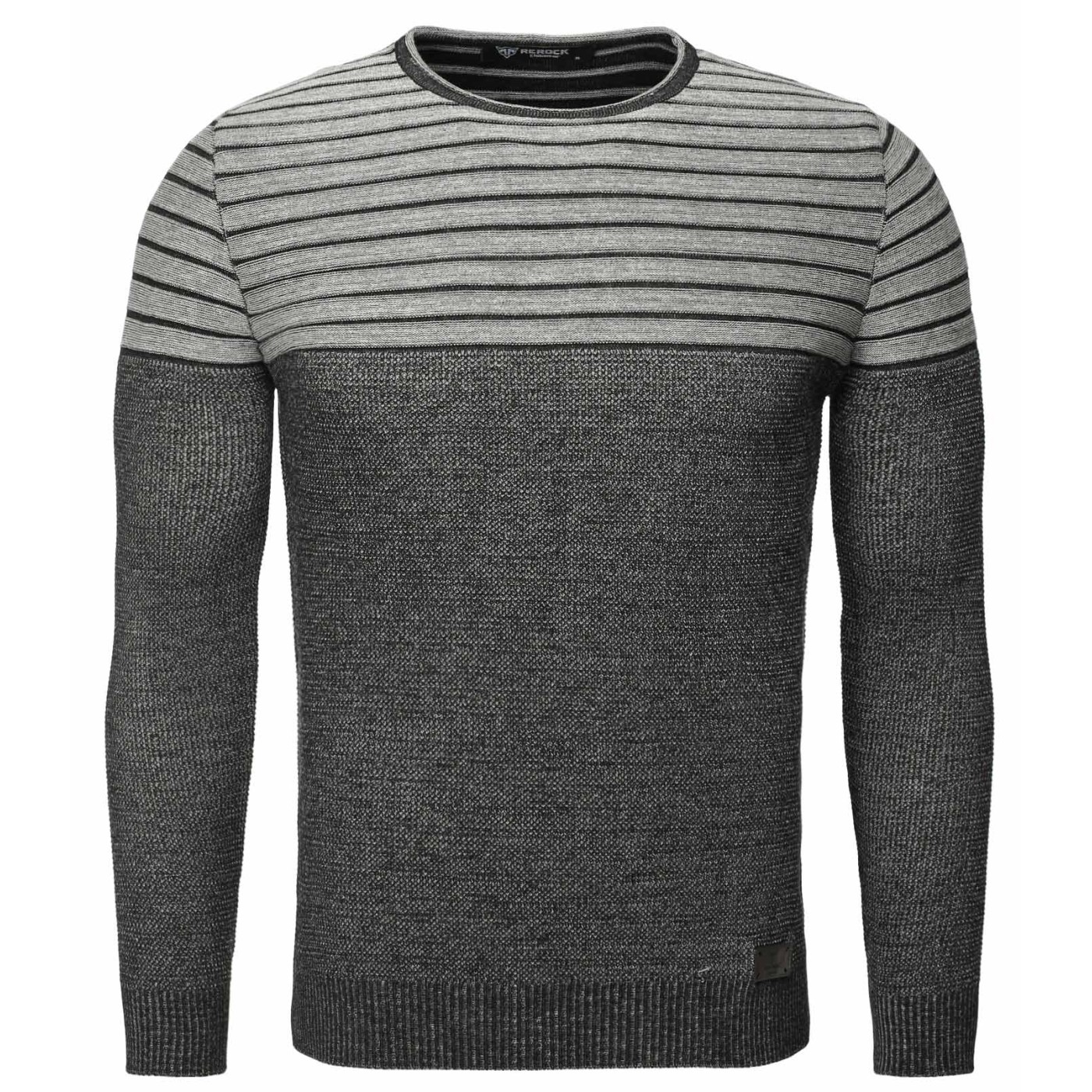 Pulover Tricotat Barbati ReRock Negru 588 – Black Friday Pulover Tricotat Barbati ReRock Negru 588 – Black Friday