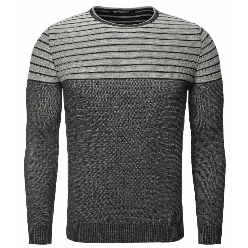 Pulover Tricotat Barbati ReRock Negru 588 – Black Friday Pulover Tricotat Barbati ReRock Negru 588 – Black Friday