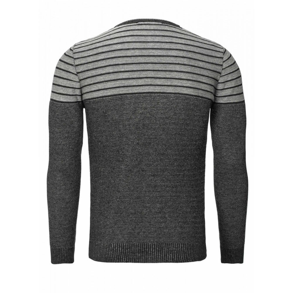 Pulover Tricotat Barbati ReRock Negru 588 Pulover Tricotat Barbati ReRock Negru 588 - readytowear.ro