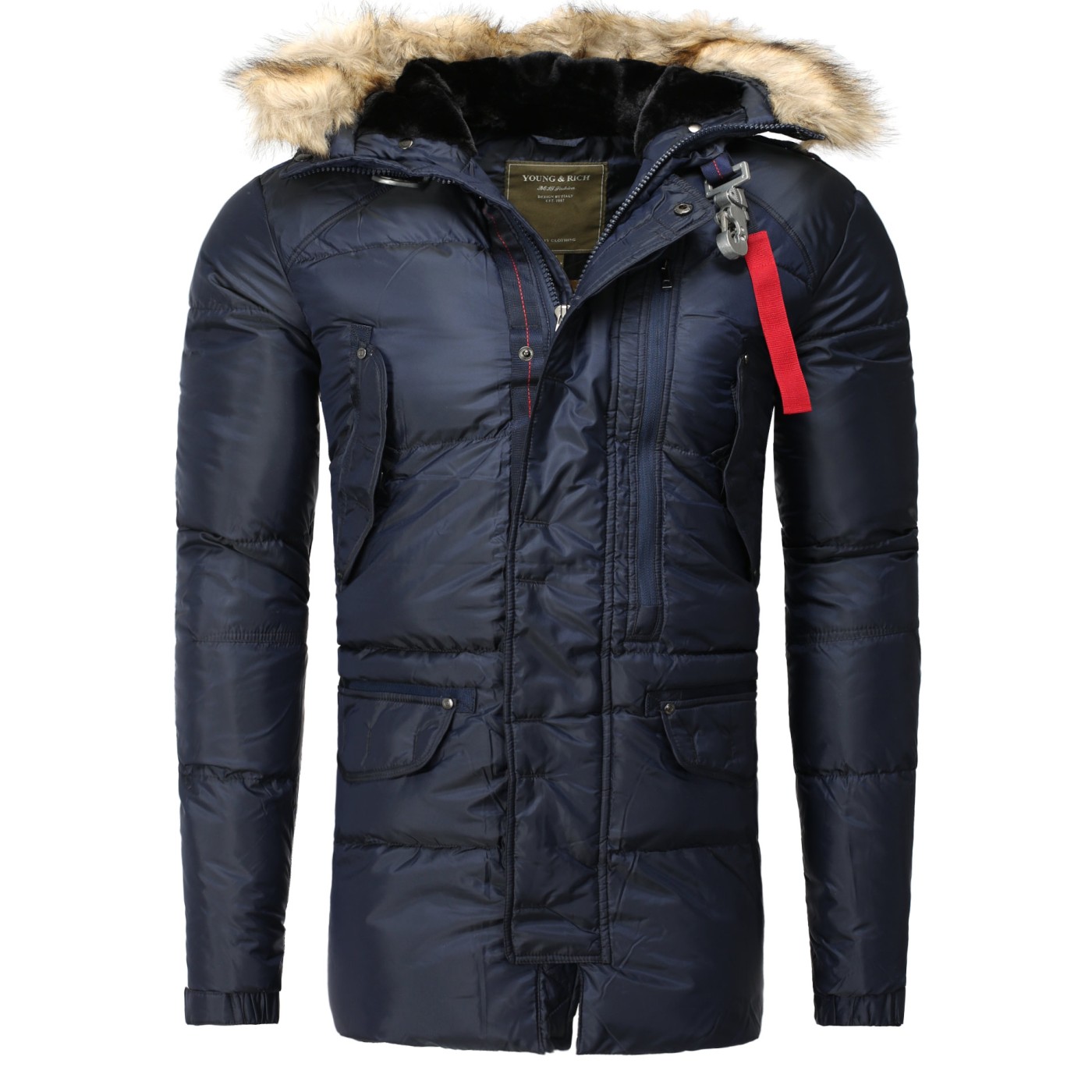 Geaca de Iarna Barbati Young & Rich Bleumarin 439 – IMBRACAMINTE Geaca de Iarna Barbati Young & Rich Bleumarin 439 – IMBRACAMINTE