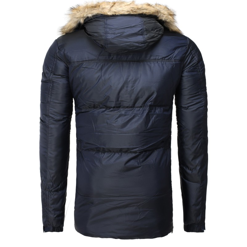 Geaca de Iarna Barbati Young & Rich Bleumarin 439 – IMBRACAMINTE