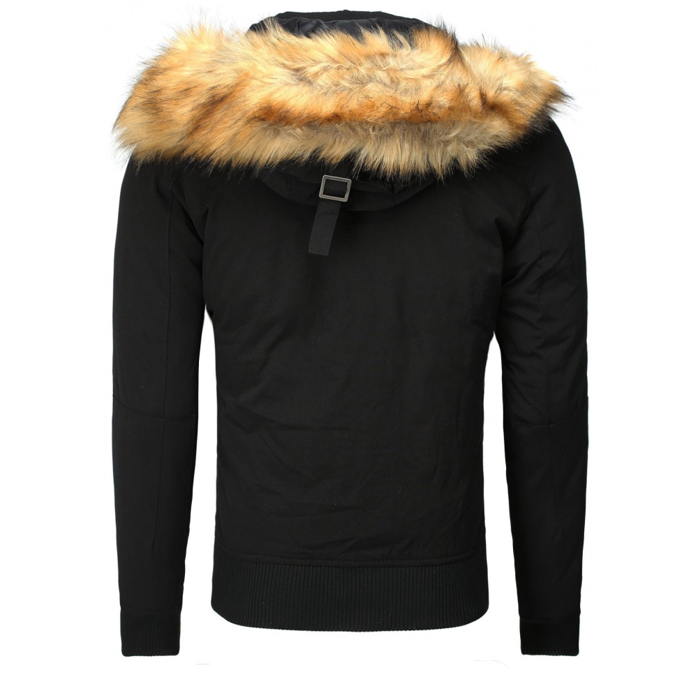 Geaca de Iarna Barbati Young & Rich Neagra 448 Geaca de Iarna Barbati Young & Rich Neagra 448 - readytowear.ro