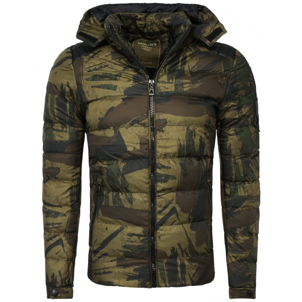 Geaca de Iarna Barbati Young & Rich Camuflaj 455 - readytowear.ro