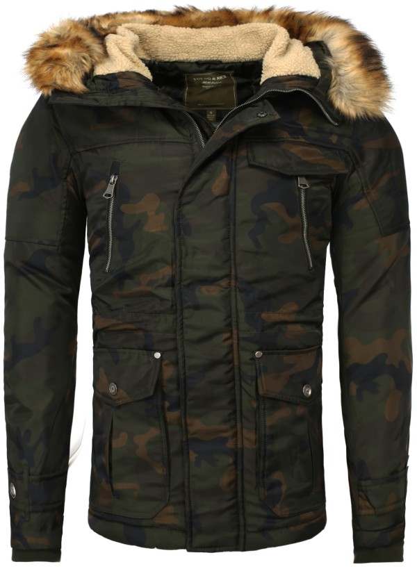 Geaca de Iarna Barbati Young & Rich Camuflaj 457 – Black Friday — fotografia 1