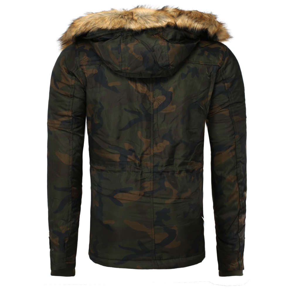Geaca de Iarna Barbati Young & Rich Camuflaj 457 geci de piele - readytowear.ro